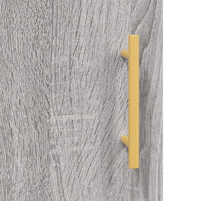 Hoge Kast 69,5X31X115 Cm Bewerkt Hout Grijs Sonoma Eikenkleurig - Design Meubelz