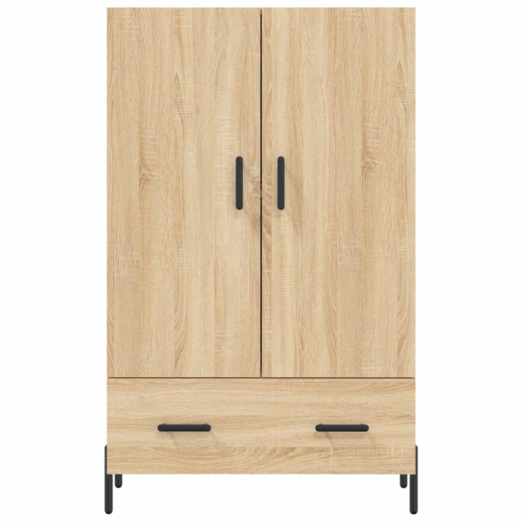 Hoge Kast 69,5X31X115 Cm Bewerkt Hout Sonoma Eikenkleurig - Design Meubelz