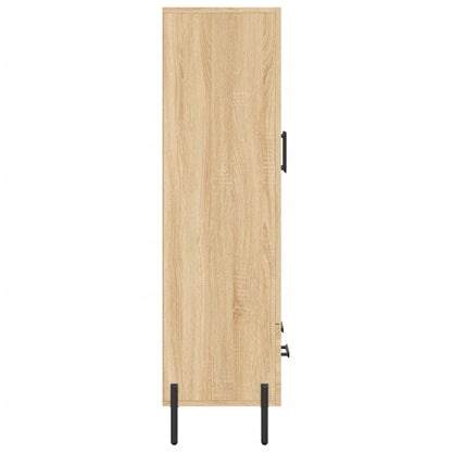 Hoge Kast 69,5X31X115 Cm Bewerkt Hout Sonoma Eikenkleurig - Design Meubelz