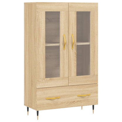 Hoge Kast 69,5X31X115 Cm Bewerkt Hout Sonoma Eikenkleurig - Design Meubelz