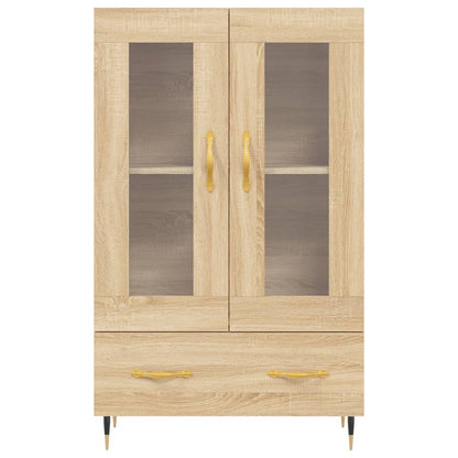 Hoge Kast 69,5X31X115 Cm Bewerkt Hout Sonoma Eikenkleurig - Design Meubelz