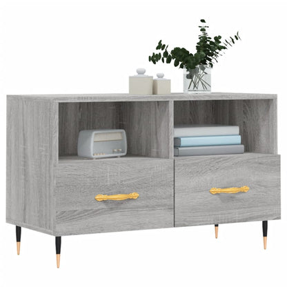 Tv-Meubel 80X36X50 Cm Bewerkt Hout Grijs Sonoma Eikenkleurig Grijs sonoma - Design Meubelz