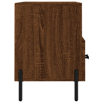 Tv-Meubel 80X36X50 Cm Bewerkt Hout Bruineikenkleurig Bruineiken - Design Meubelz