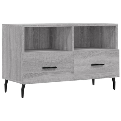 Tv-Meubel 80X36X50 Cm Bewerkt Hout Grijs Sonoma Eikenkleurig Grijs sonoma - Design Meubelz