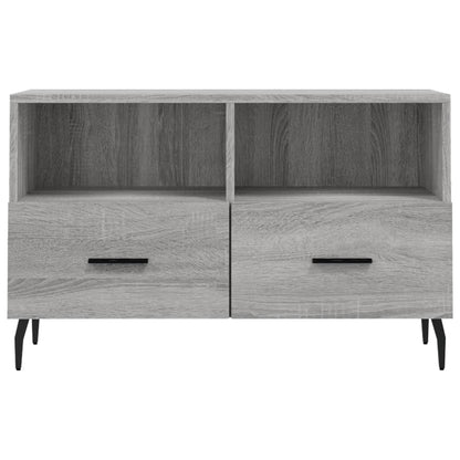 Tv-Meubel 80X36X50 Cm Bewerkt Hout Grijs Sonoma Eikenkleurig Grijs sonoma - Design Meubelz