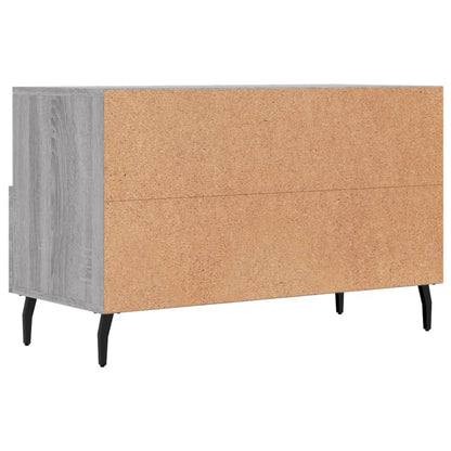 Tv-Meubel 80X36X50 Cm Bewerkt Hout Grijs Sonoma Eikenkleurig Grijs sonoma - Design Meubelz