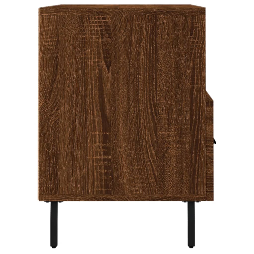 Tv-Meubel 80X36X50 Cm Bewerkt Hout Bruineikenkleurig Bruineiken - Design Meubelz