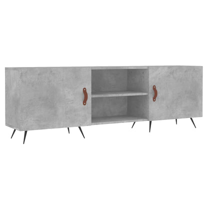 Tv-Meubel 150X30X50 Cm Bewerkt Hout Betongrijs Betongrijs - Design Meubelz