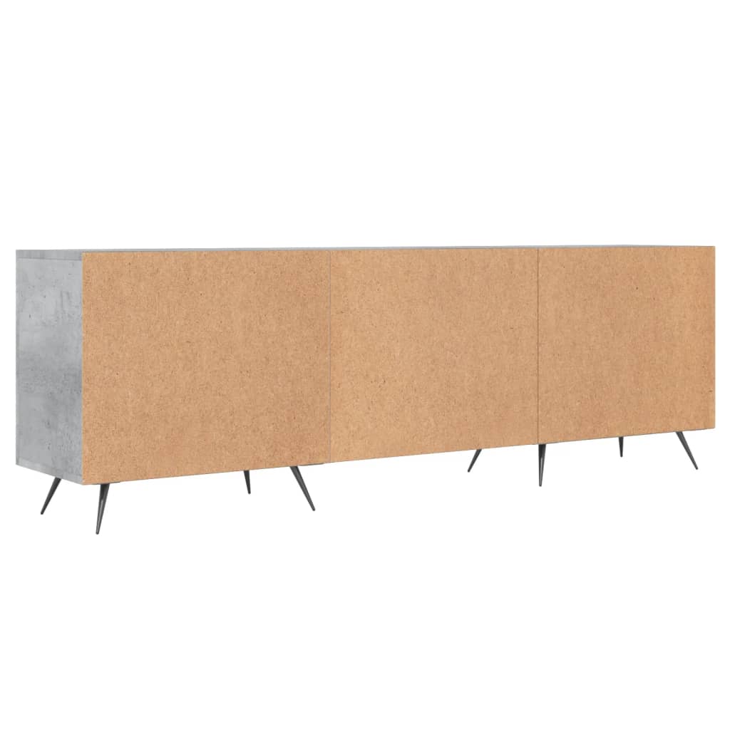 Tv-Meubel 150X30X50 Cm Bewerkt Hout Betongrijs Betongrijs - Design Meubelz