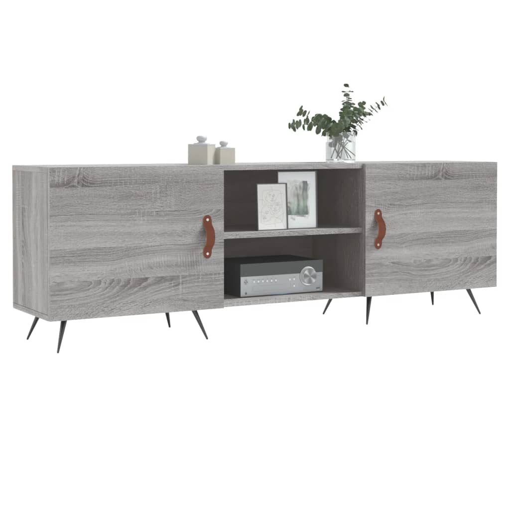 Tv-Meubel 150X30X50 Cm Bewerkt Hout Grijs Sonoma Eikenkleurig Grijs sonoma - Design Meubelz