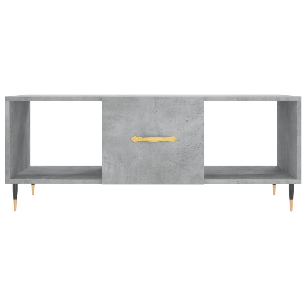 Salontafel 102X50X40 Cm Bewerkt Hout Betongrijs - Design Meubelz