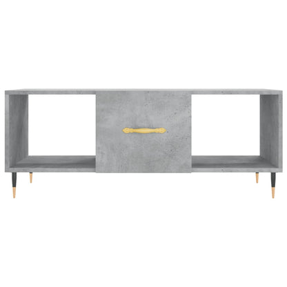 Salontafel 102X50X40 Cm Bewerkt Hout Betongrijs - Design Meubelz