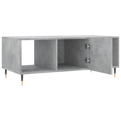 Salontafel 102X50X40 Cm Bewerkt Hout Betongrijs - Design Meubelz