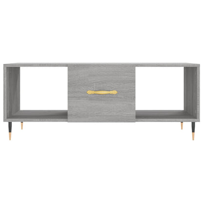 Salontafel 102X50X40 Cm Bewerkt Hout Grijs Sonoma Eikenkleurig - Design Meubelz