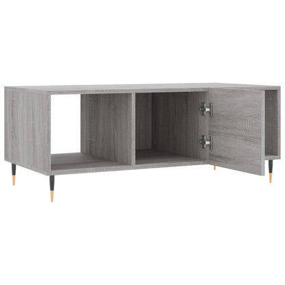 Salontafel 102X50X40 Cm Bewerkt Hout Grijs Sonoma Eikenkleurig - Design Meubelz