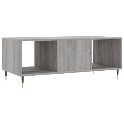 Salontafel 102X50X40 Cm Bewerkt Hout Grijs Sonoma Eikenkleurig - Design Meubelz