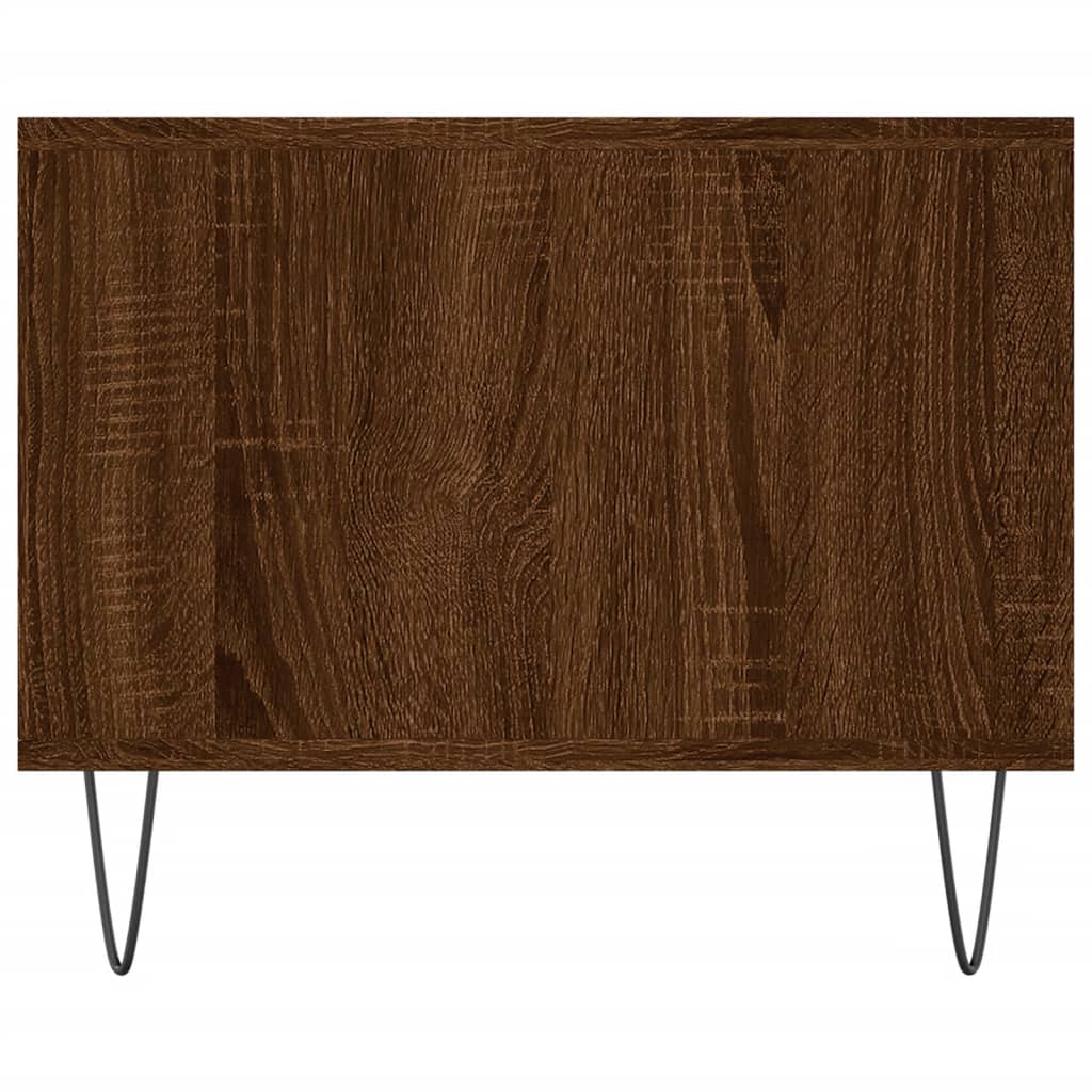 Salontafel 102X50X40 Cm Bewerkt Hout Bruineikenkleurig - Design Meubelz