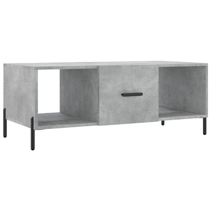 Salontafel 102X50X40 Cm Bewerkt Hout Betongrijs - Design Meubelz