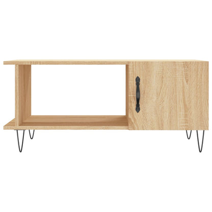 Salontafel 90X50X40 Cm Bewerkt Hout Sonoma Eikenkleurig - Design Meubelz