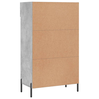 Schoenenkast 60X35X105 Cm Bewerkt Hout Betongrijs - Design Meubelz