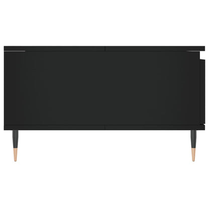 Salontafel 90X60X35 Cm Bewerkt Hout Zwart - Design Meubelz