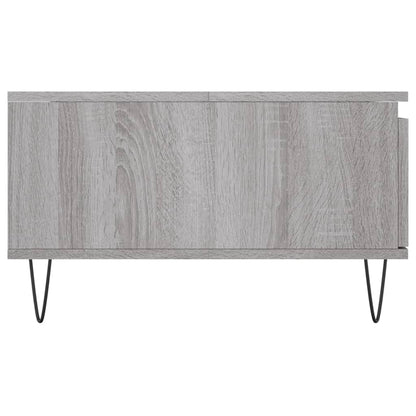 Salontafel 90X60X35 Cm Bewerkt Hout Grijs Sonoma Eikenkleurig - Design Meubelz