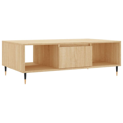 Salontafel 104X60X35 Cm Bewerkt Hout Sonoma Eikenkleurig - Design Meubelz