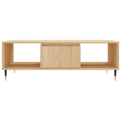 Salontafel 104X60X35 Cm Bewerkt Hout Sonoma Eikenkleurig - Design Meubelz