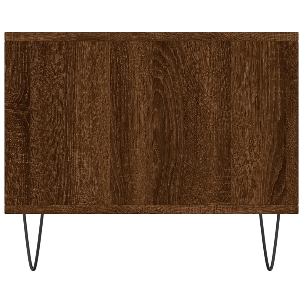 Salontafel 90X50X40 Cm Bewerkt Hout Bruineikenkleurig - Design Meubelz