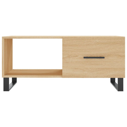 Salontafel 90X50X40 Cm Bewerkt Hout Sonoma Eikenkleurig - Design Meubelz