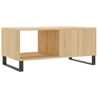 Salontafel 90X50X40 Cm Bewerkt Hout Sonoma Eikenkleurig - Design Meubelz