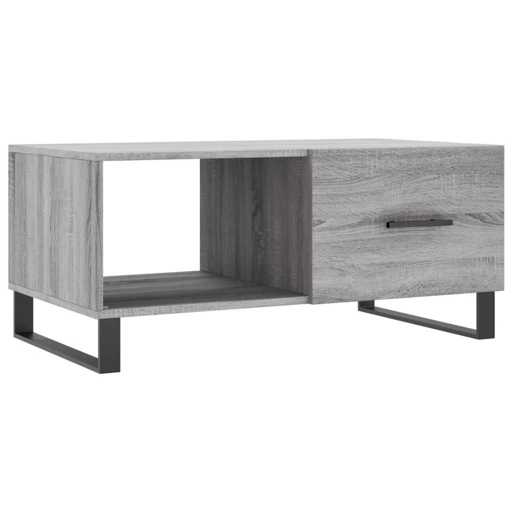 Salontafel 90X50X40 Cm Bewerkt Hout Grijs Sonoma Eikenkleurig - Design Meubelz