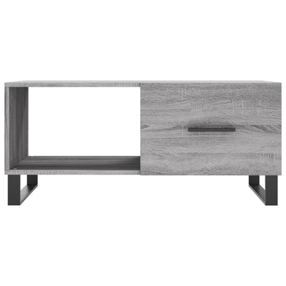 Salontafel 90X50X40 Cm Bewerkt Hout Grijs Sonoma Eikenkleurig - Design Meubelz