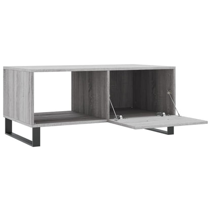 Salontafel 90X50X40 Cm Bewerkt Hout Grijs Sonoma Eikenkleurig - Design Meubelz