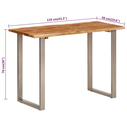 Eettafel 110X50X76 Cm Massief Acaciahout - Design Meubelz