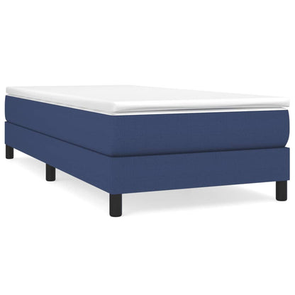 Boxspring Met Matras Stof Blauw 90X190 Cm - Design Meubelz