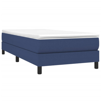 Boxspring Met Matras Stof Blauw 90X190 Cm - Design Meubelz