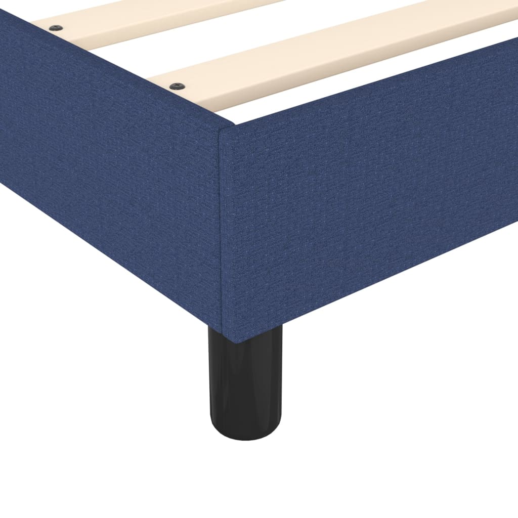 Boxspring Met Matras Stof Blauw 90X190 Cm - Design Meubelz