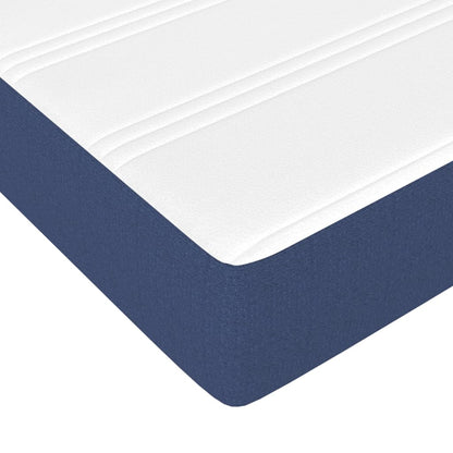 Boxspring Met Matras Stof Blauw 90X190 Cm - Design Meubelz