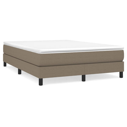 Boxspring Met Matras Stof Taupe 140X190 Cm - Design Meubelz