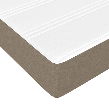 Boxspring Met Matras Stof Taupe 140X190 Cm - Design Meubelz