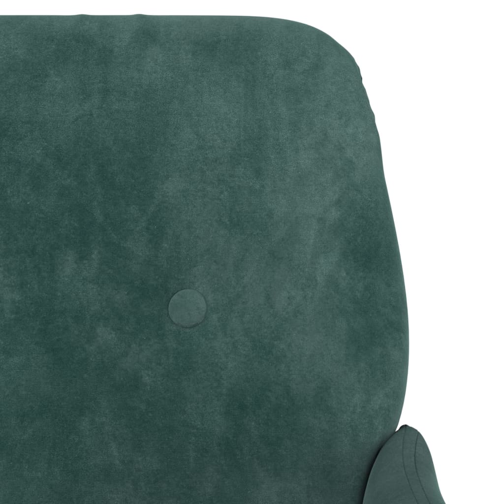 Fauteuil 62X79X79 Cm Fluweel Donkergroen - Design Meubelz