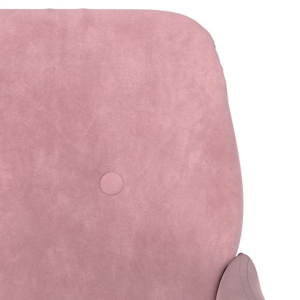 Fauteuil 62X79X79 Cm Fluweel Roze - Design Meubelz