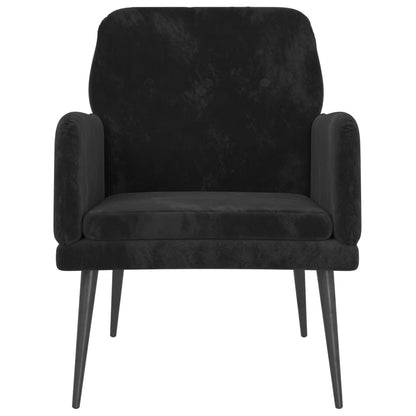 Fauteuil 62X79X79 Cm Fluweel Zwart - Design Meubelz