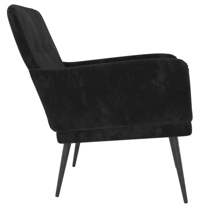 Fauteuil 62X79X79 Cm Fluweel Zwart - Design Meubelz