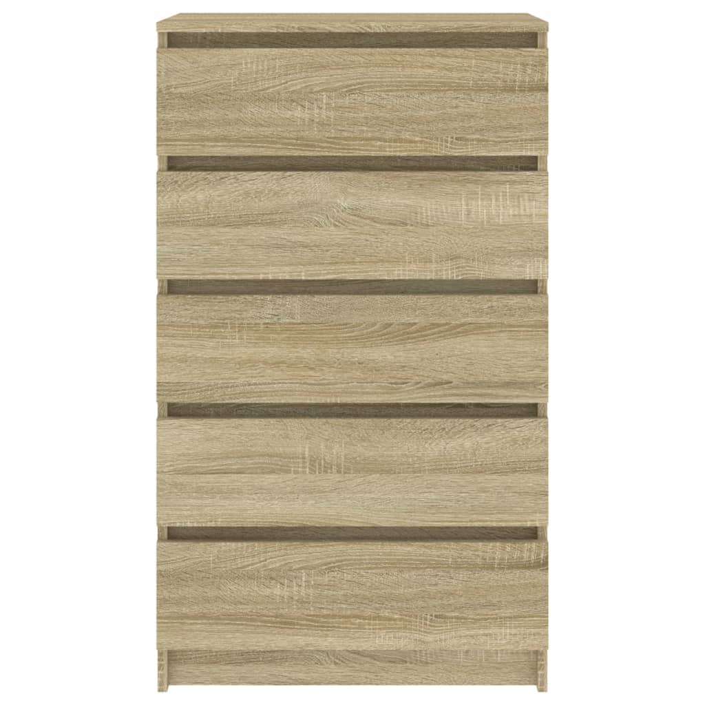 Ladekast 60X36X103 Cm Bewerkt Hout Sonoma Eikenkleurig - Design Meubelz