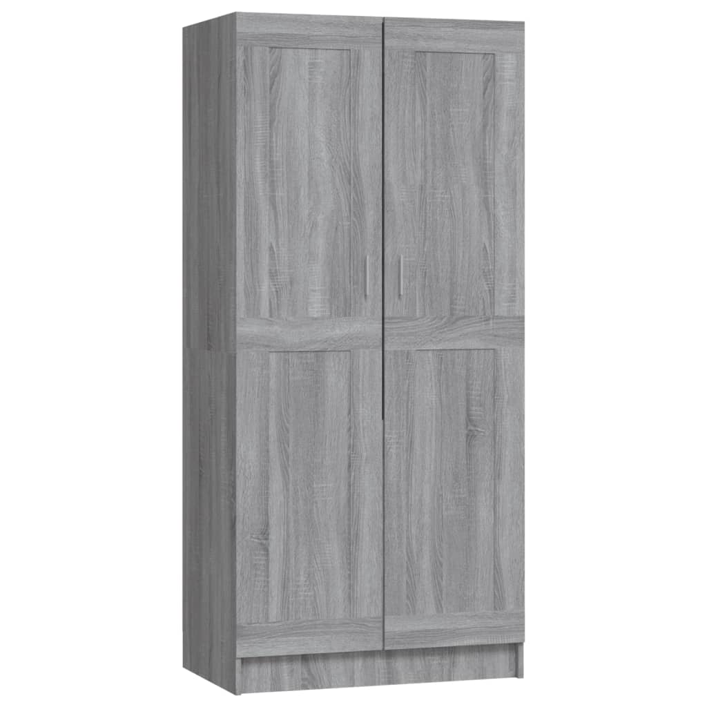 Kledingkast 82,5X51,5X180 Cm Bewerkt Hout Grijs Sonoma Eiken - Design Meubelz