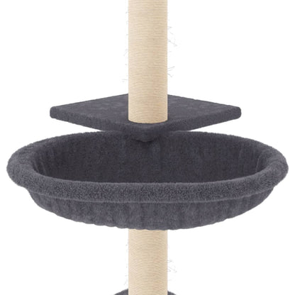 Kattenmeubel Met Sisal Krabpalen 72 Cm Donkergrijs Donkergrijs - Design Meubelz