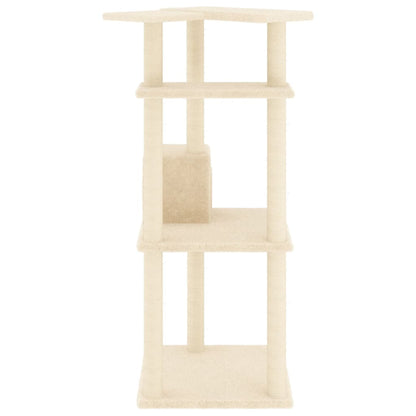 Kattenmeubel Met Sisal Krabpalen 123 Cm Crèmekleurig crème - Design Meubelz