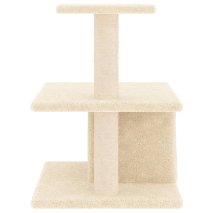 Kattenmeubel Met Sisal Krabpalen 48 Cm Crèmekleurig crème - Design Meubelz